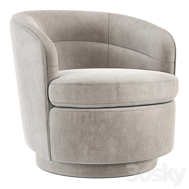 West Elm Viv Swivel Chair Arm chair 3D model