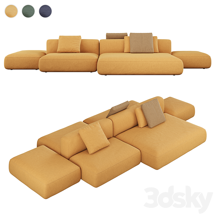 MDF ITALIA Cozy Island Sofa Sofa 3D model