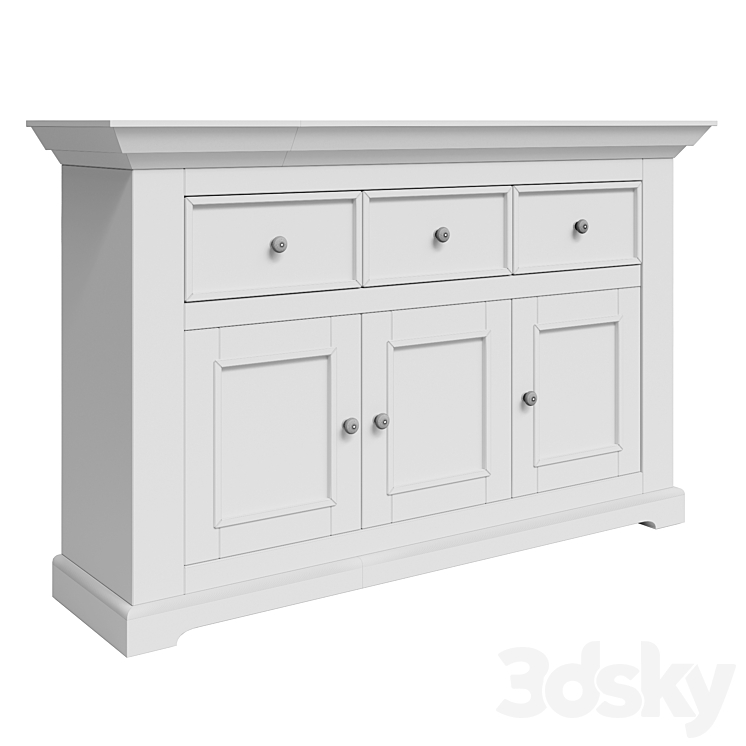 Sideboard chest of drawers 3 doors 3 drawers Forest 3D model