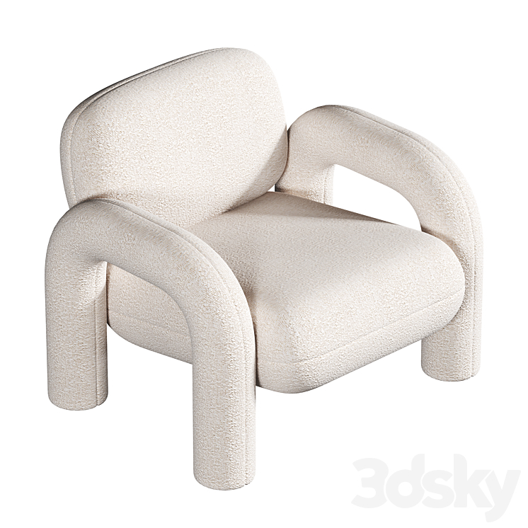 Bobo Accent Armchair Arm chair 3D model