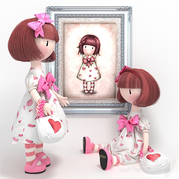 Santoro Paola Reina Gorjuss - Little Heart - Toy - 3D model