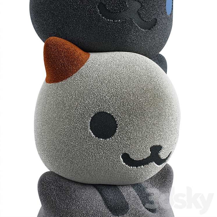 Childrens soft toys Neko Atsume Toy 3D model