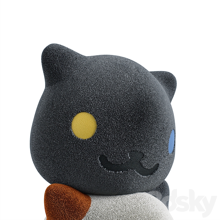 Childrens soft toys Neko Atsume Toy 3D model