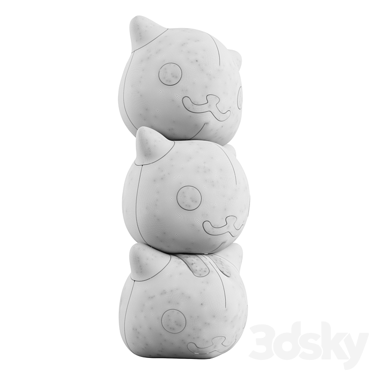 Childrens soft toys Neko Atsume Toy 3D model