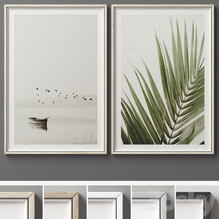 Picture Frames Set 396 Frame 3D model