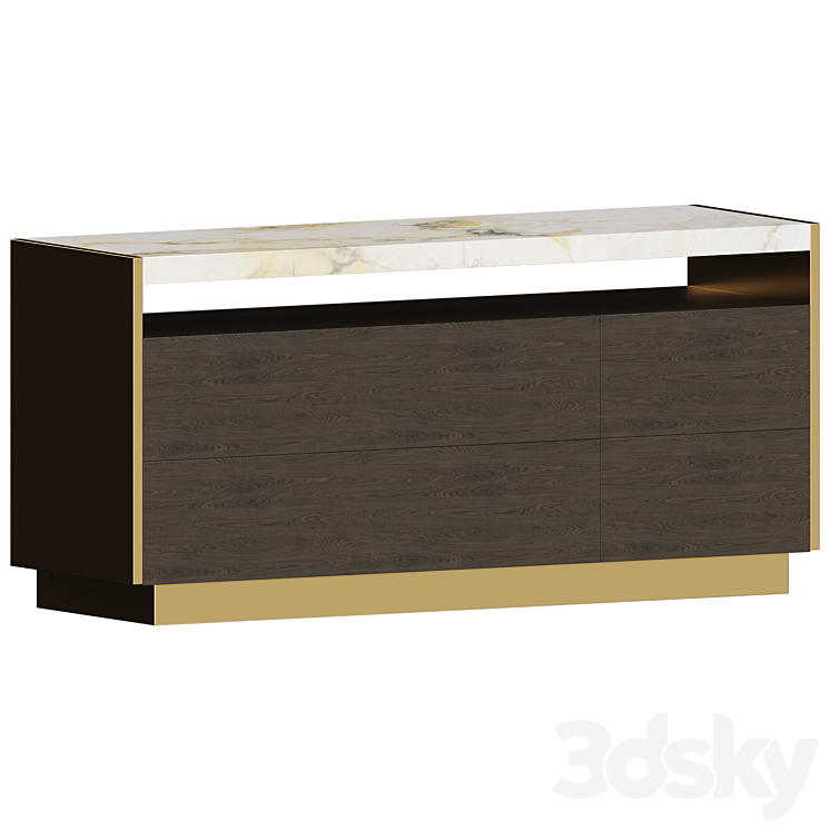 Boston Sideboard By Shake Sideboard & Chest of drawer 3D model