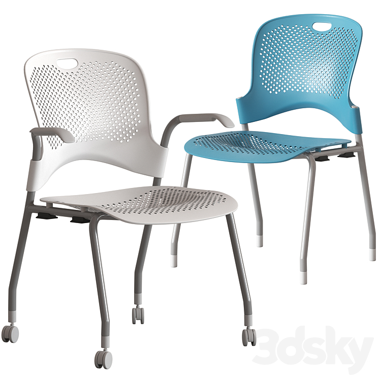 Herman Miller Caper Stacking Chairs Chair 3D model