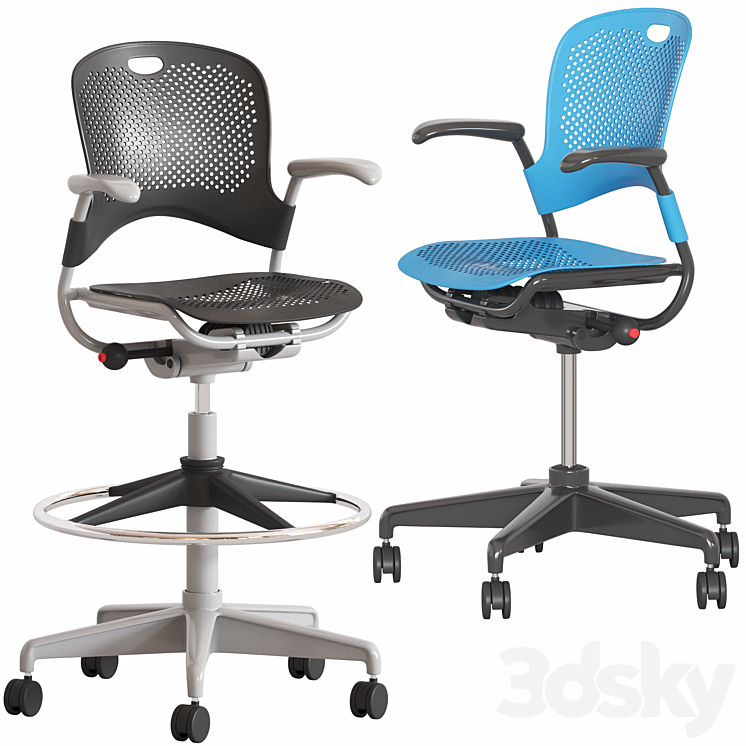 Herman Miller Caper Stacking Office Chairs Office furniture 3D model
