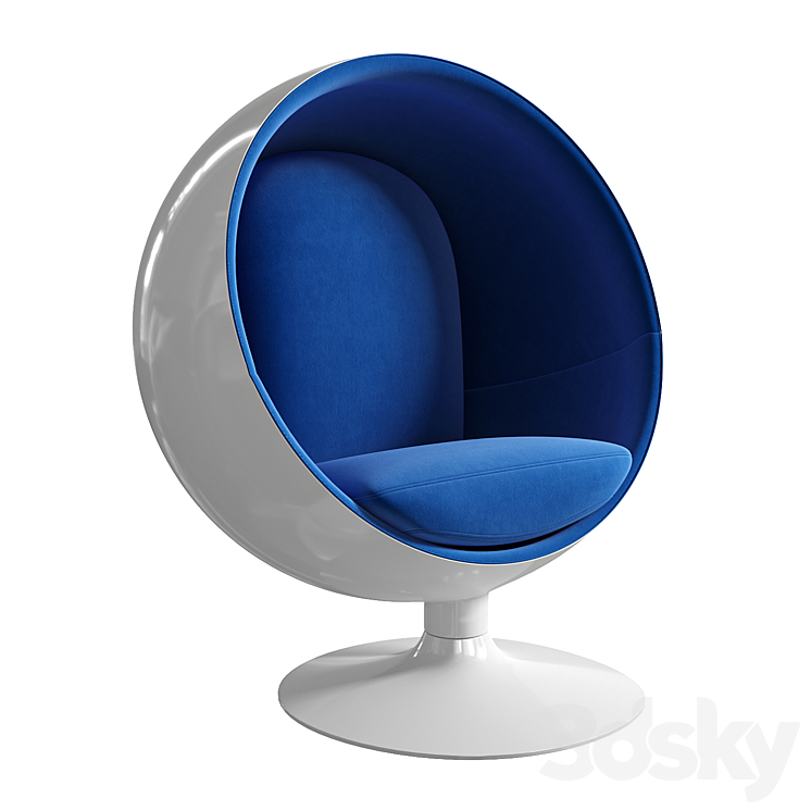 Private Space Chair Arm chair 3D model