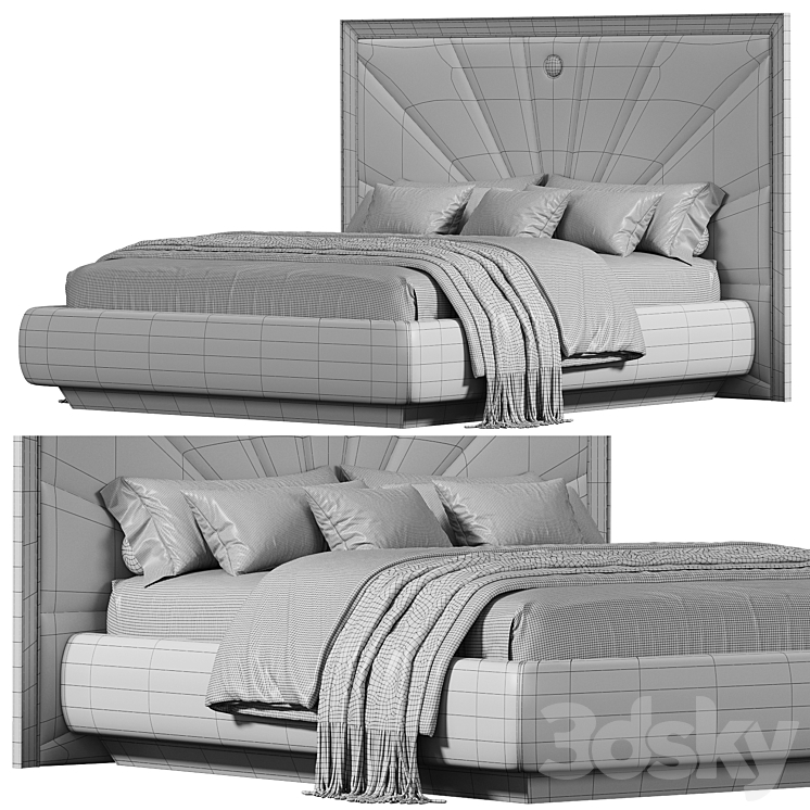 Vegas Karyola Bed By Area Mobilya Bed 3D Model vegas-karyola-bed-by-area-mobilya-bed-3d-model