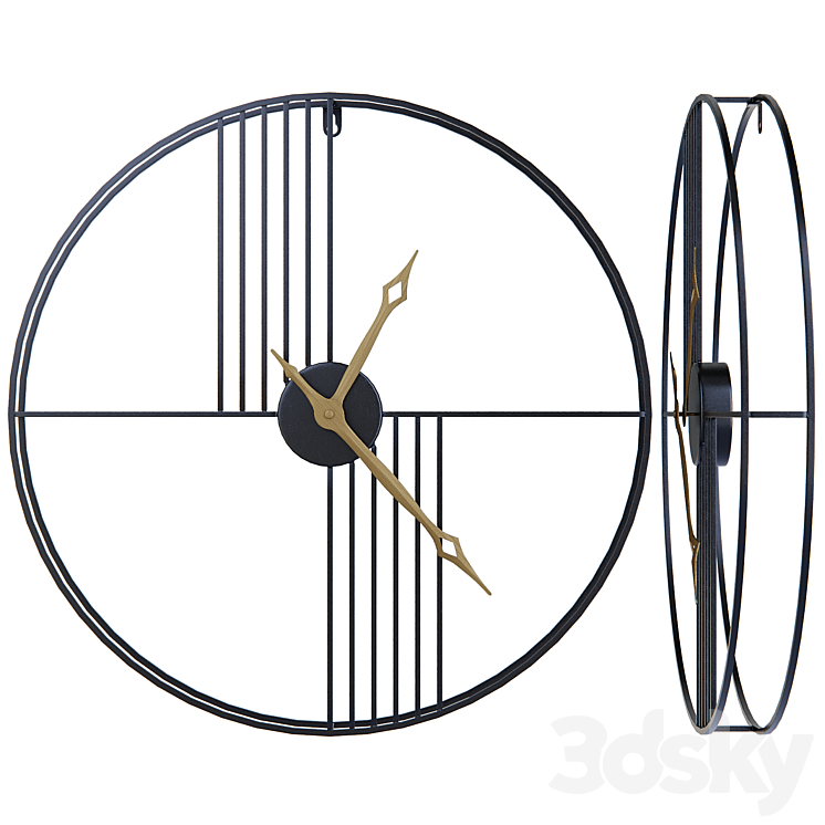 Strings Wall Clock by Kare Design Watches & Clocks 3D model