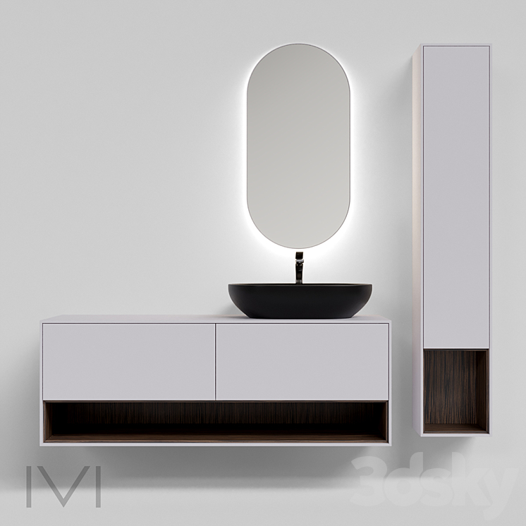 Collection Ateliero 2002 - Bathroom furniture - 3D model