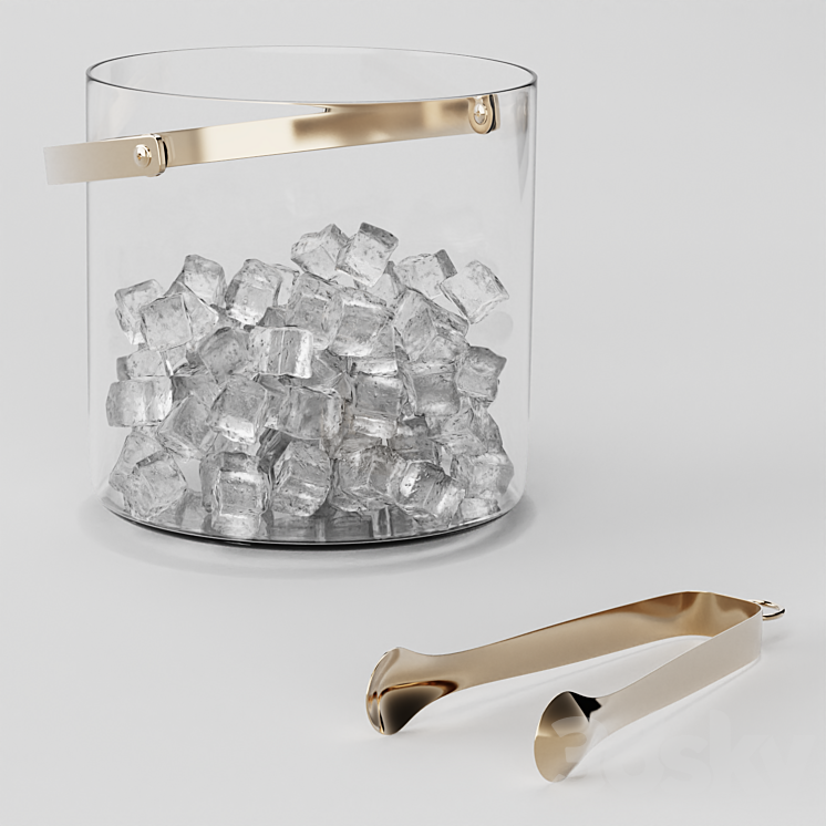 Archer BarwareNickel Other kitchen accessories 3D model