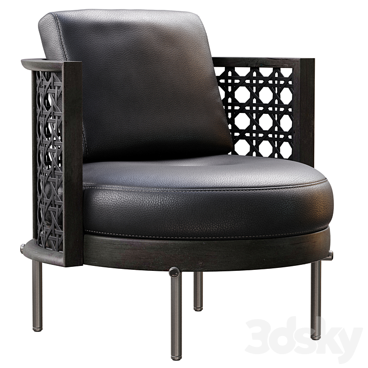 TORII NEST By Minotti Arm chair 3D model
