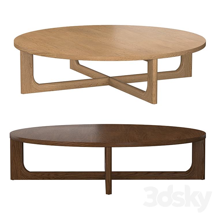 BRETON ROUND COFFEE TABLE Table 3D model