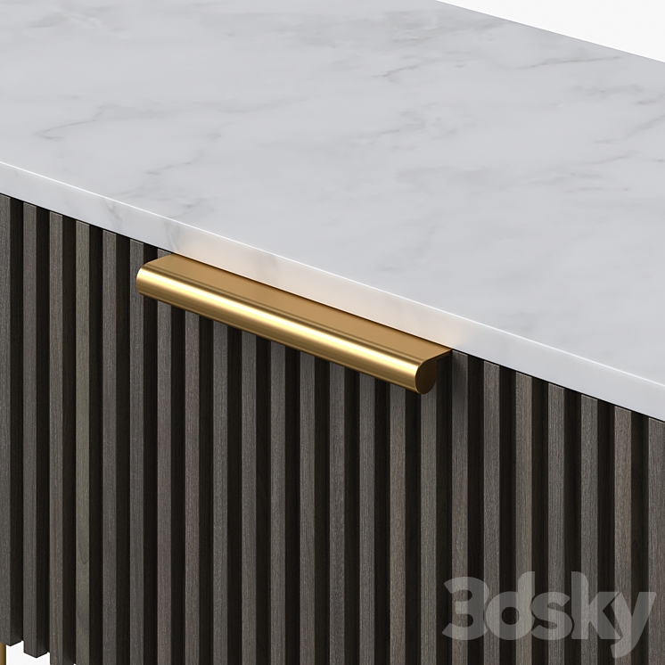 ARHAUS Finnley Low Media Console Sideboard & Chest of drawer 3D model