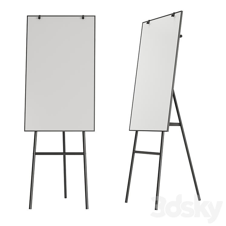 Office Board Blackboard Whiteboard Office furniture 3D model