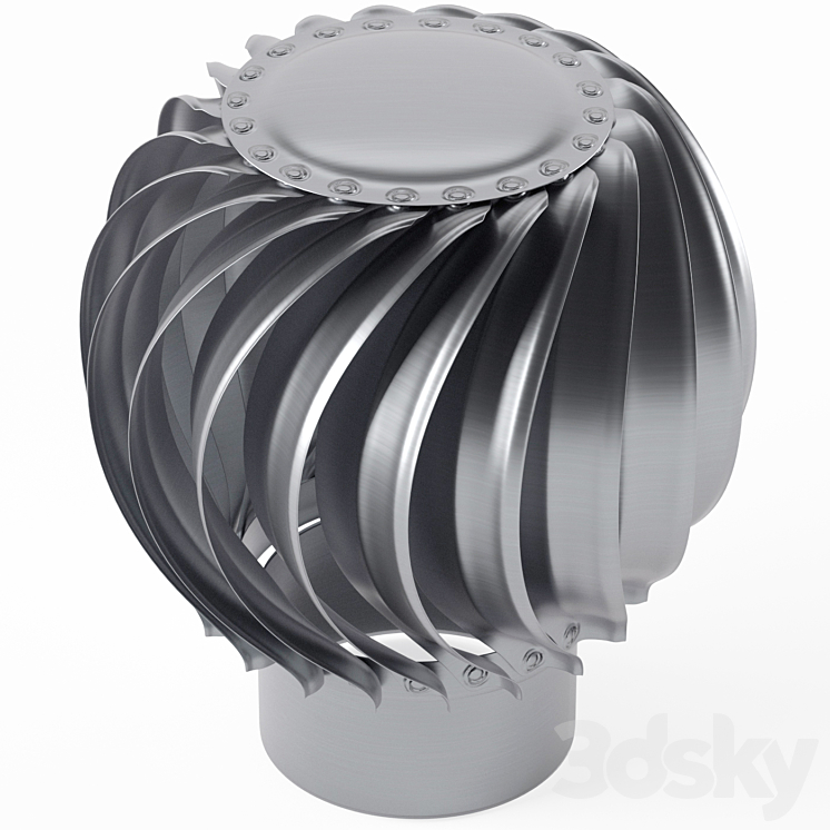 Turbo deflector - Facade element - 3D model