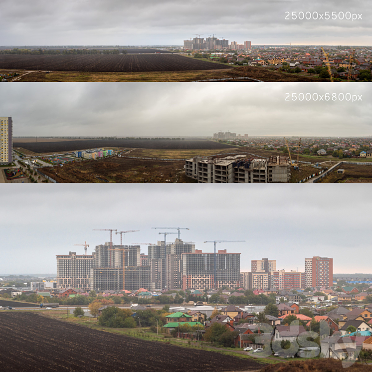 Morning panoramas of Krasnodar - Panorama - 3D model