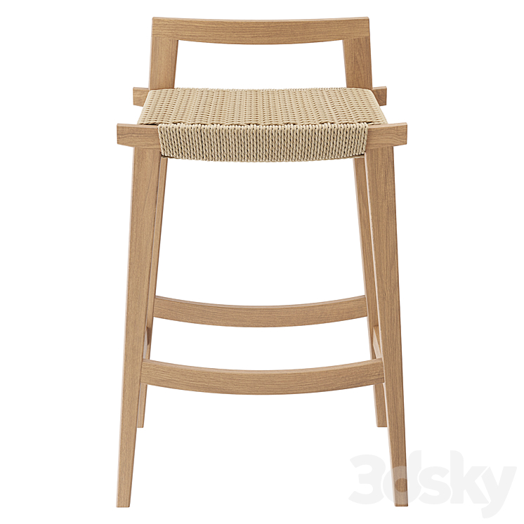 Kioto bar stool by La Redoute Interieurs Chair 3D model