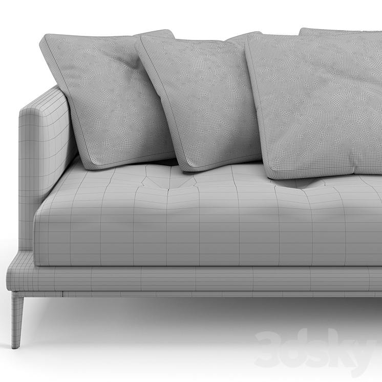 Bonaldo Soft Island sofa 346 cm Sofa 3D model