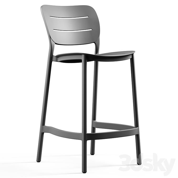Kave Home Morella Bar Stool Chair 3D model
