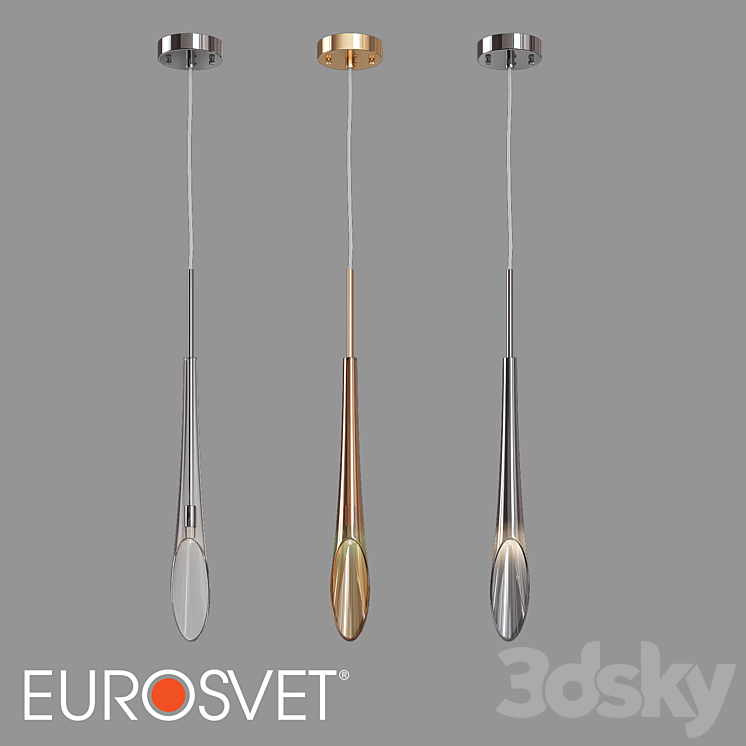 OM Pendant lamp Eurosvet 50224/1 Folio - Pendant light - 3D model