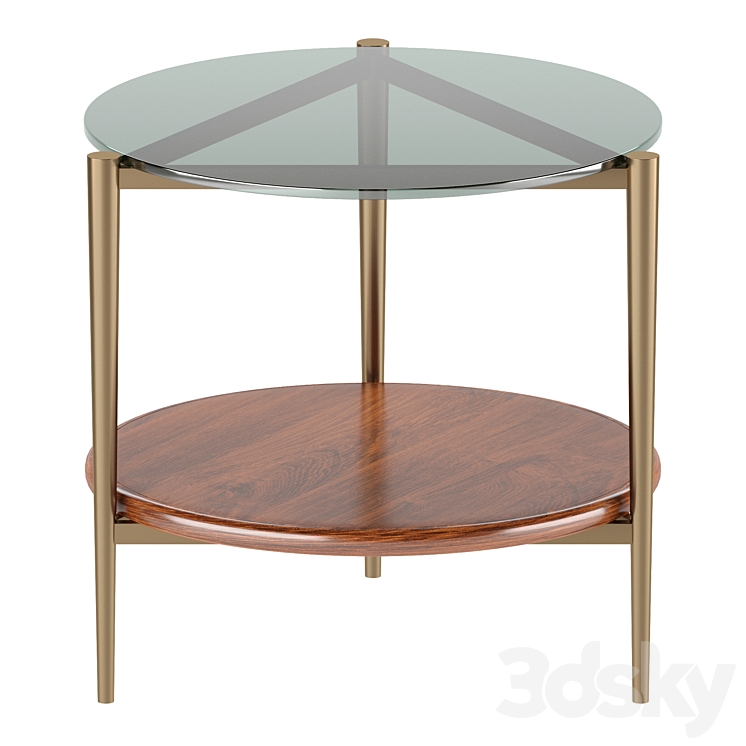 MidCentury Art Display Side Table Coffee Table Table 3D model