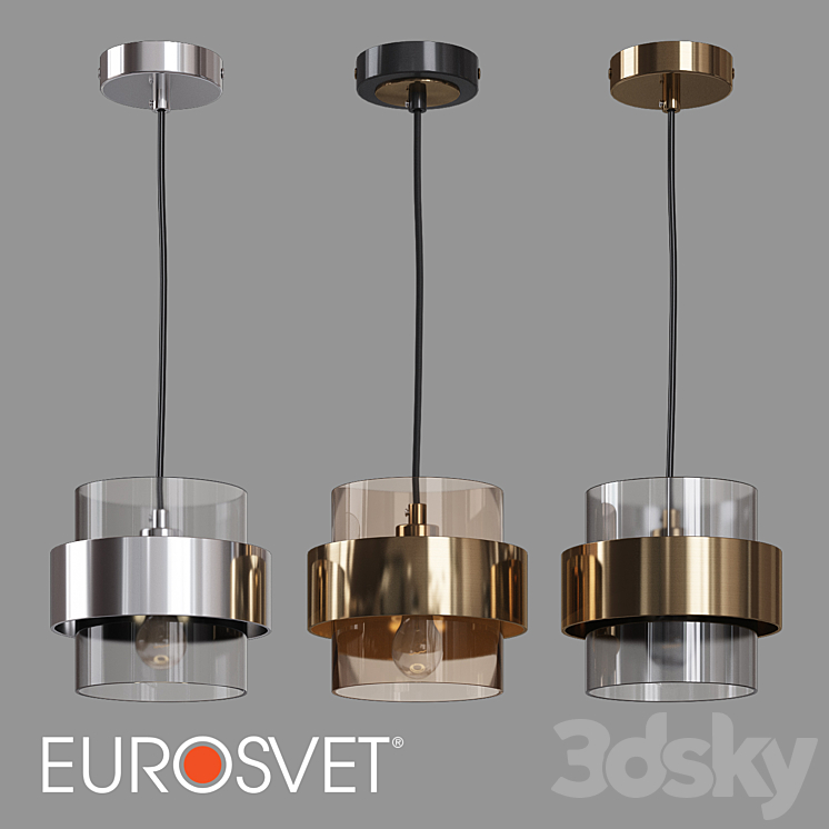 OM Pendant lamp Eurosvet 50243/1 Arcada - Pendant light - 3D model