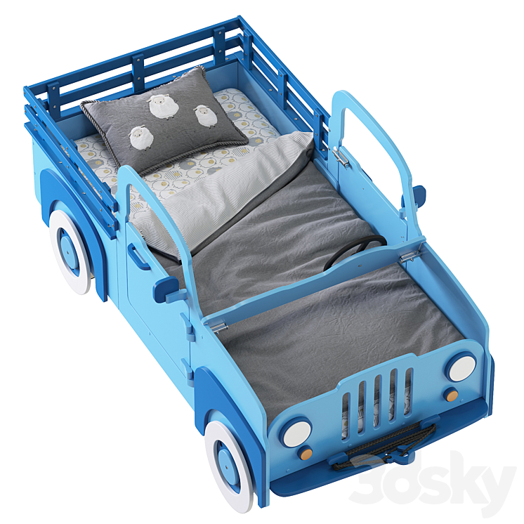 Wundermobel WunderCar Pickup - Bed - 3D model