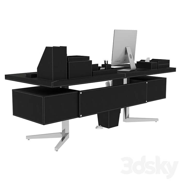office desk 01 Office furniture 3D model