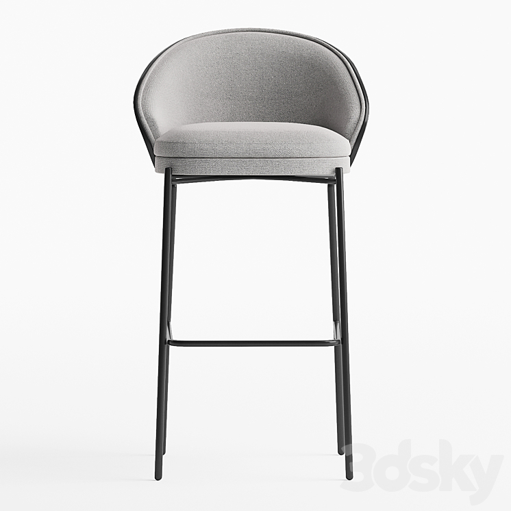 Easy stool Kave Home Chair 3D model