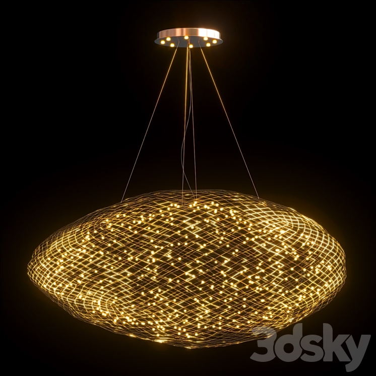 Led cloud chandelier by DIBS Pendant light 3D model