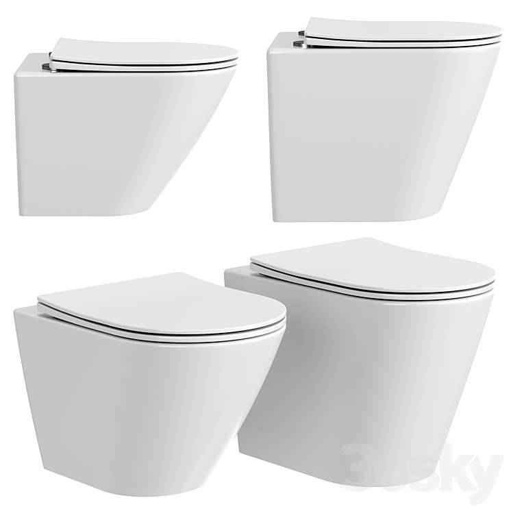 Toilet bowl Ceramica Nova HIGHLIGHT - Toilet and Bidet - 3D model