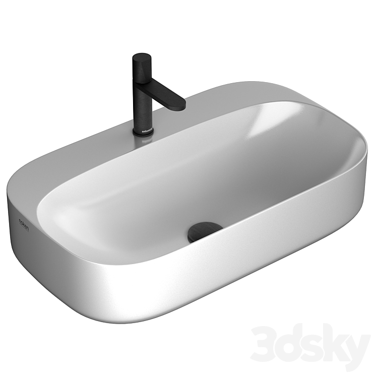 Washbasin Noken NK Arquitect by Porcelanosa & faucet Antoniolupi Indigo