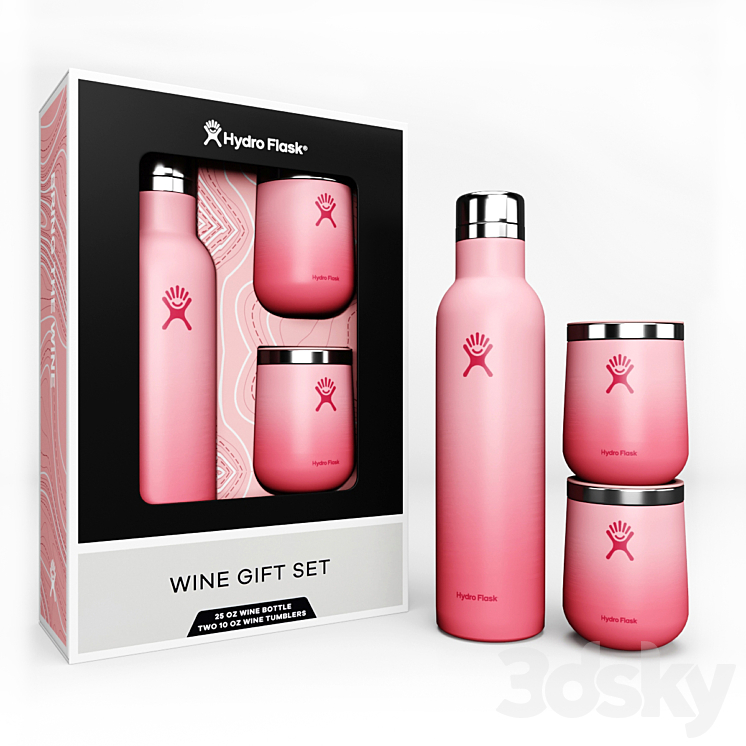 Hydro Flask Wine Gift Set 02 Other kitchen accessories 3D model
