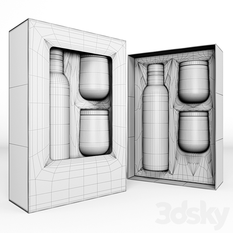 Hydro Flask Wine Gift Set 02 Other kitchen accessories 3D model