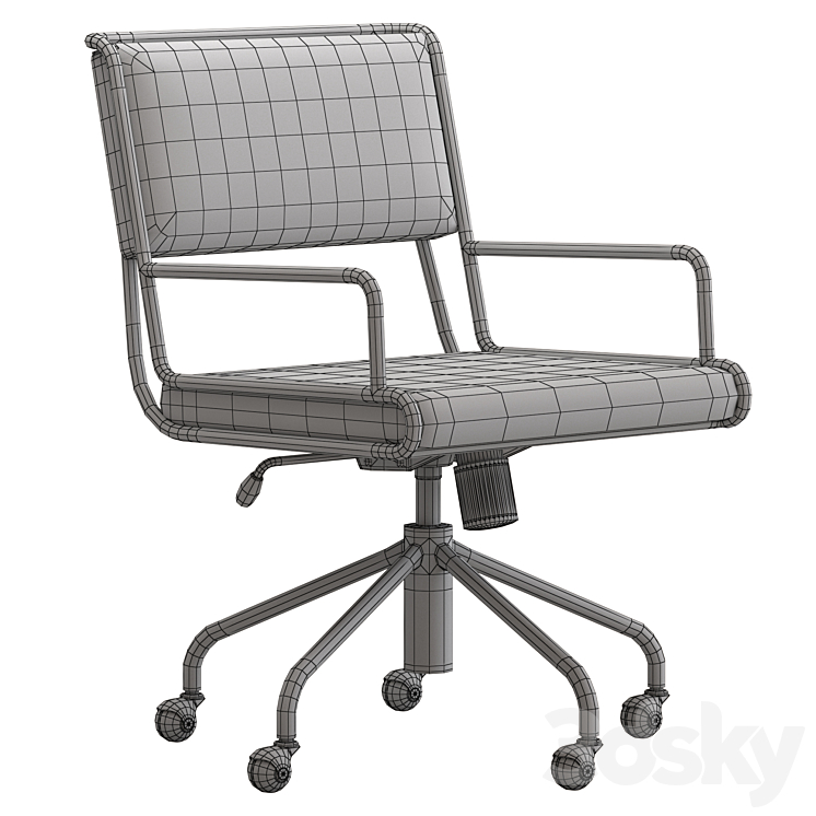 CB2 Court Office Chair Office furniture 3D model