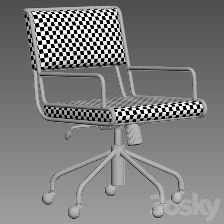 CB2 Court Office Chair Office furniture 3D model