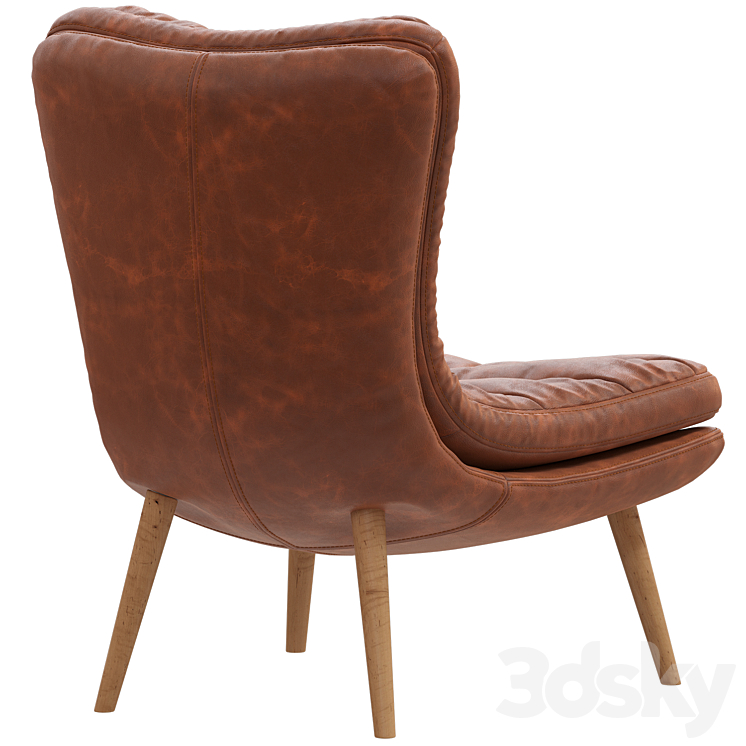 Adairs Glasgow Brandy_Vanilla Teddy Chair Arm chair 3D model