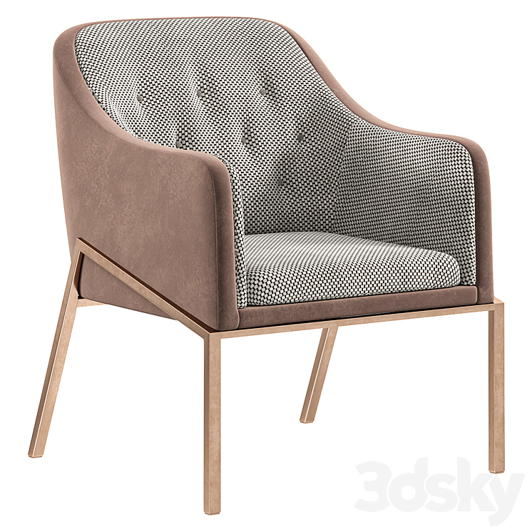 ARMCHAIR PATTERN KOCCA by mazzoli Arm chair 3D model