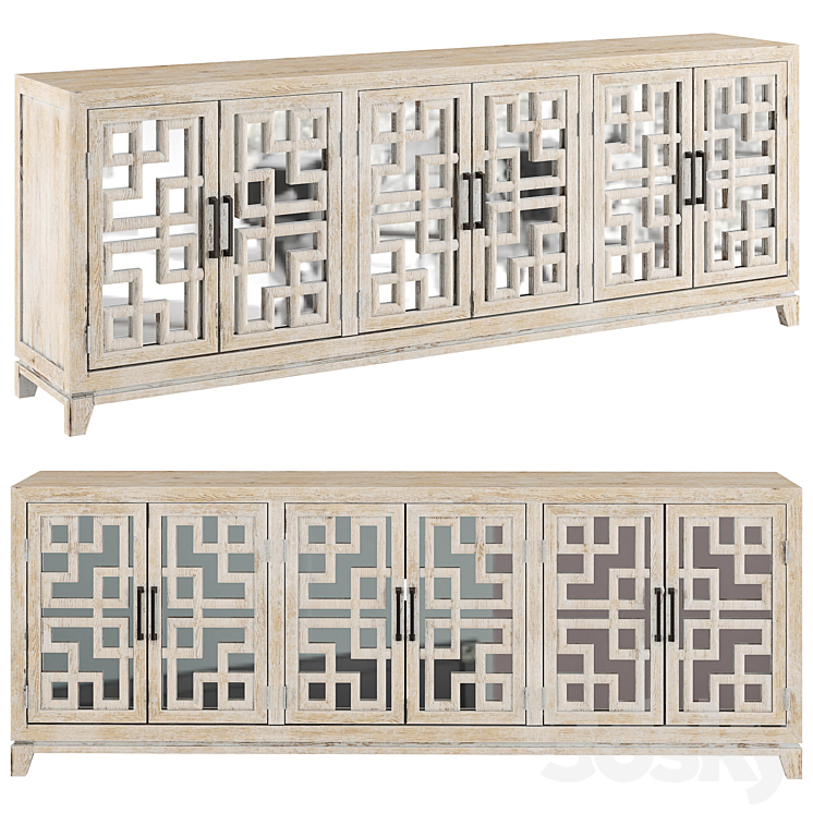 Elyza credenza sales mirrored