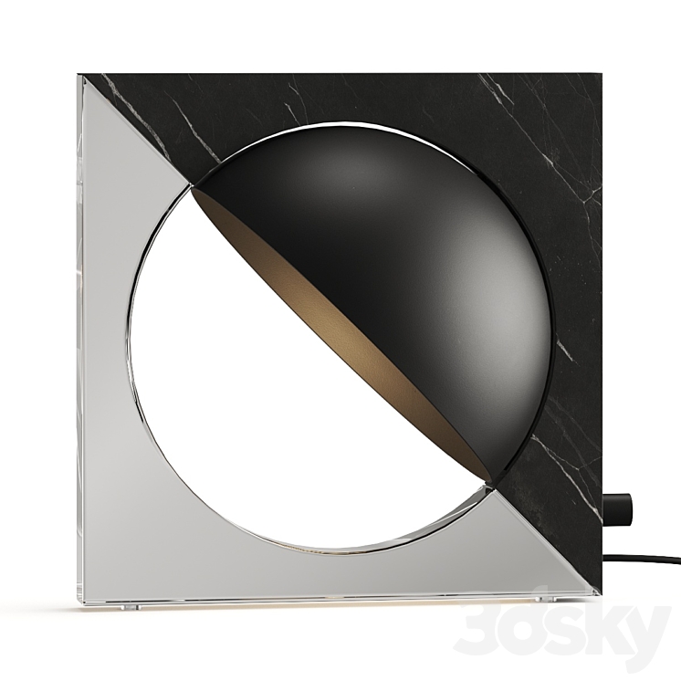 CB2 Venus Black Resin Table Lamp - Table lamp - 3D model