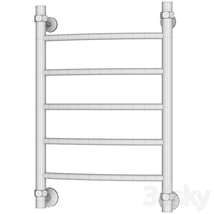 Water heated towel rail Style Axiom 20 60x40 Towel rail 3D model