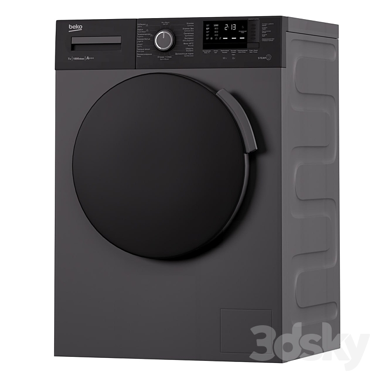 beko WSRE 7512 PRA - Household appliance - 3D model