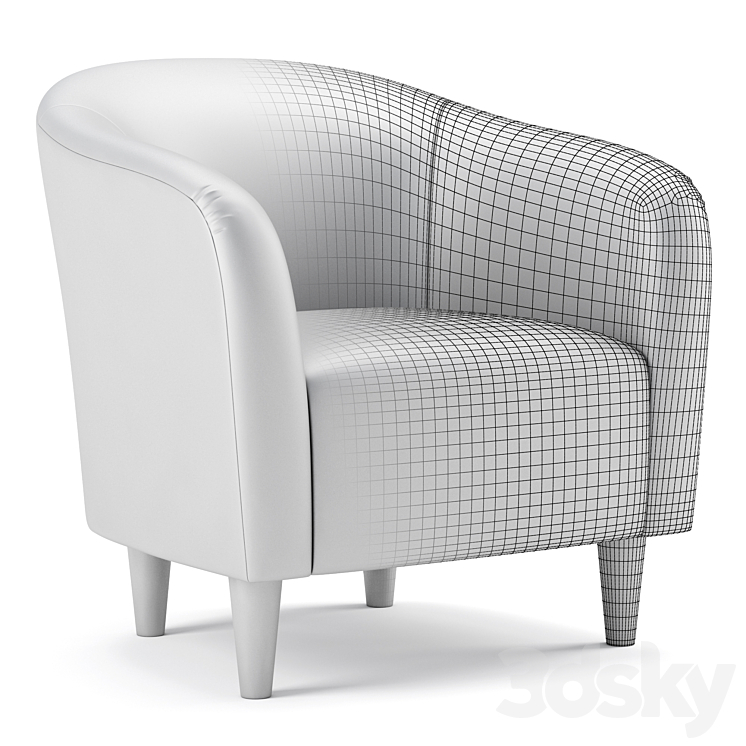 Mainstays Tub Accent Chair Arm chair 3D model