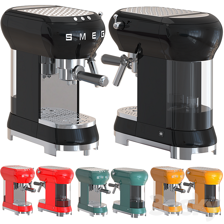 smeg coffee maker - Kitchen appliance - 3D model