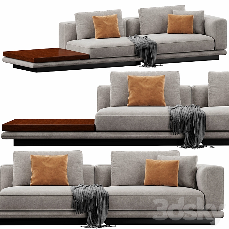 Minotti Horizonte - Sofa - 3D model