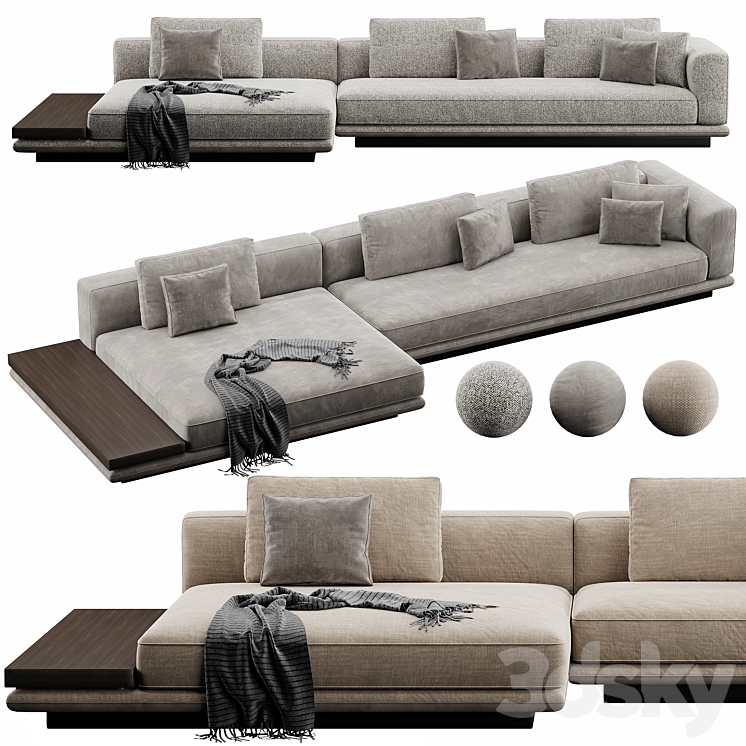 Minotti Horizonte - Sofa - 3D model