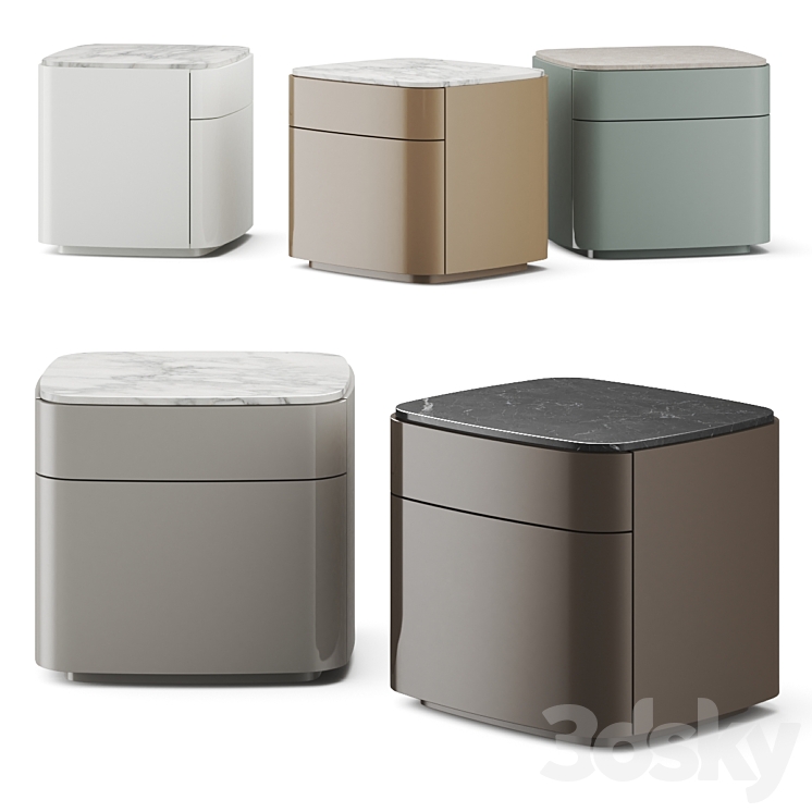 Lema Lullaby Bedside Table Sideboard & Chest of drawer 3D model